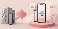 Flutter開発の特徴をイメージした画像